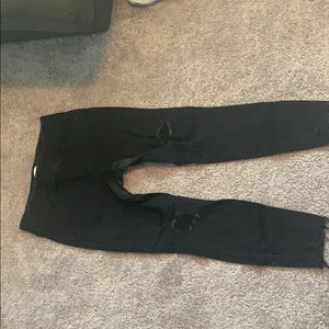 Rockstar cut off black jeans